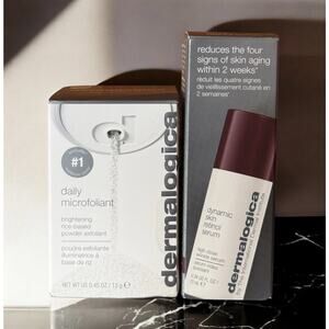 DERMALOGICA Dynamic Skin Retinol Serum .34 Oz + Daily Microfoliant .45 Oz BNIB